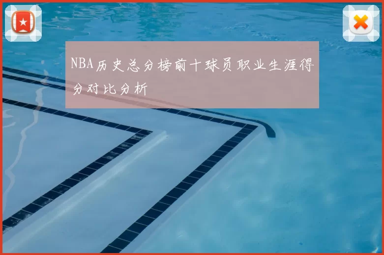 NBA历史总分榜前十球员职业生涯得分对比分析
